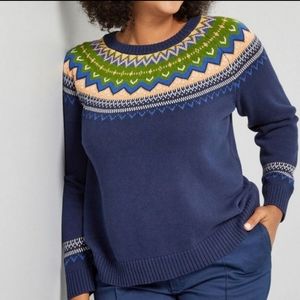 Modcloth Knit Fair Isle Sweater
